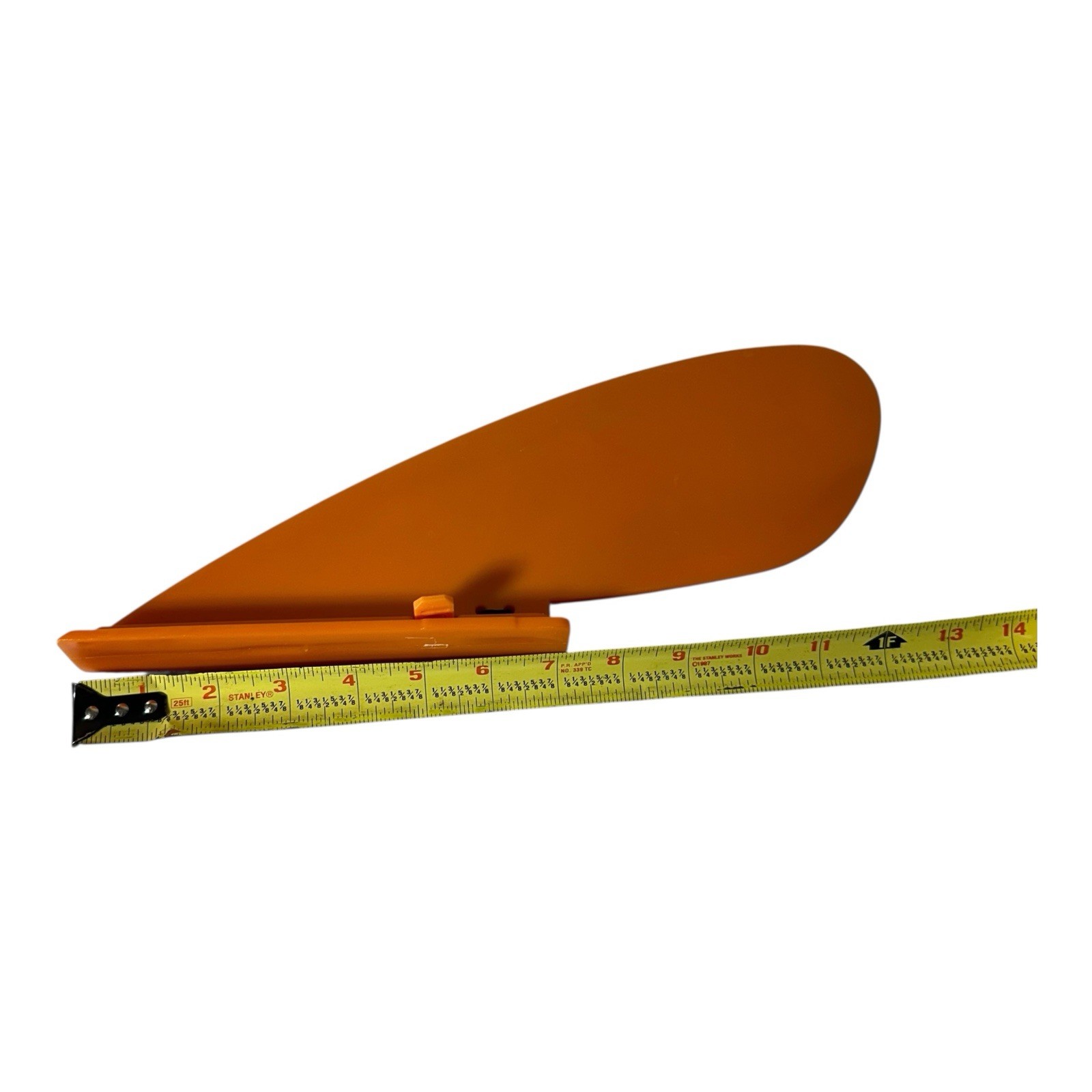 Stand Up Paddleboard Fin –Orange | Slide-In Mount with Clip