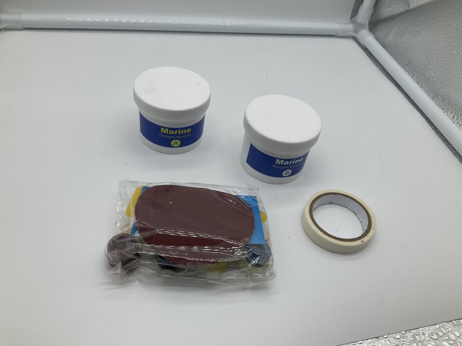 Marine Fiberglass Repair Kit for Boats 4 Colors Gel Coat Patch Waterproof NEW