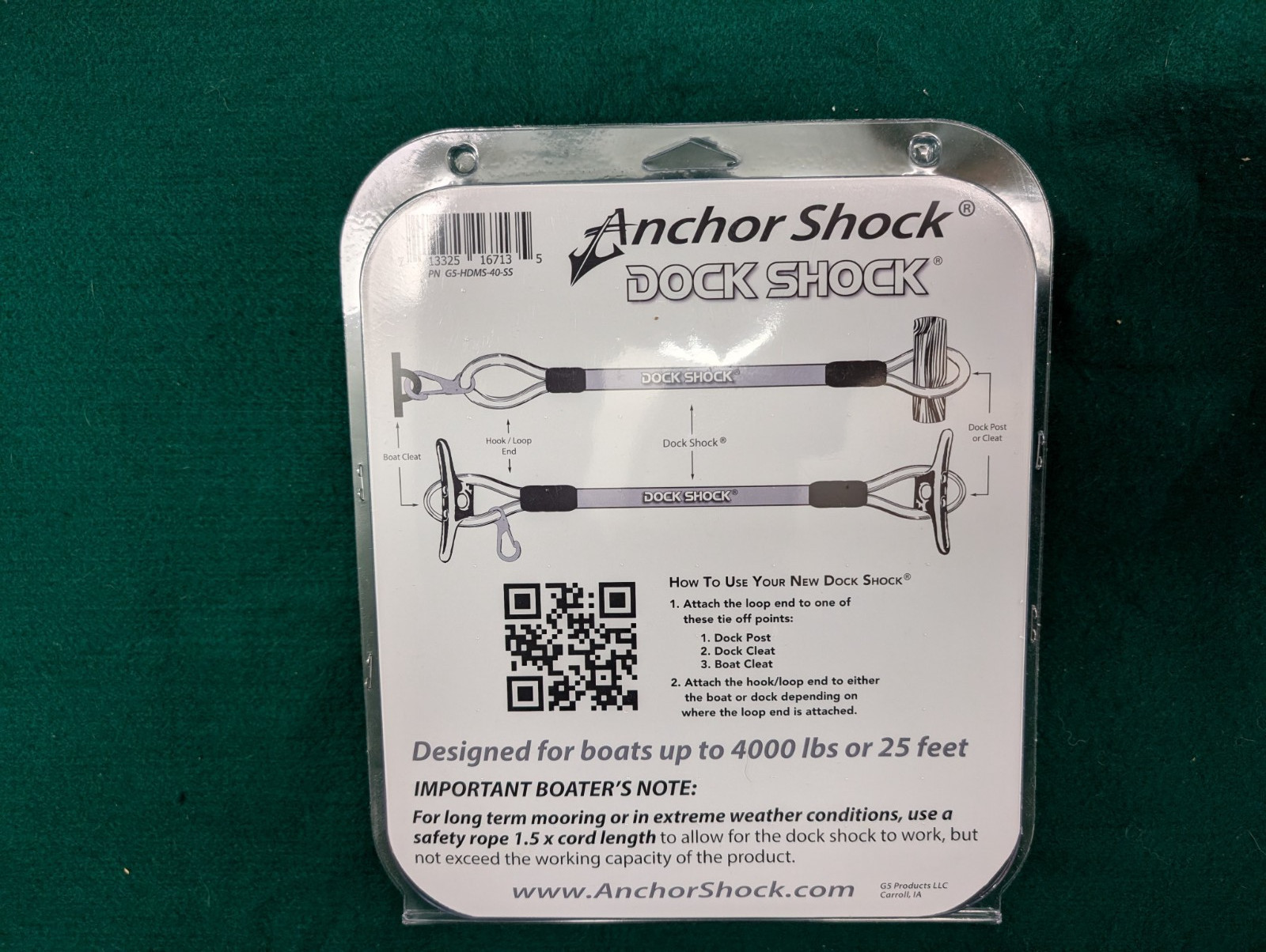 2 PACK ANCHOR DOCK SHOCK 40″ USA MADE BUNGEE LINE MOORING BOAT JET SKI