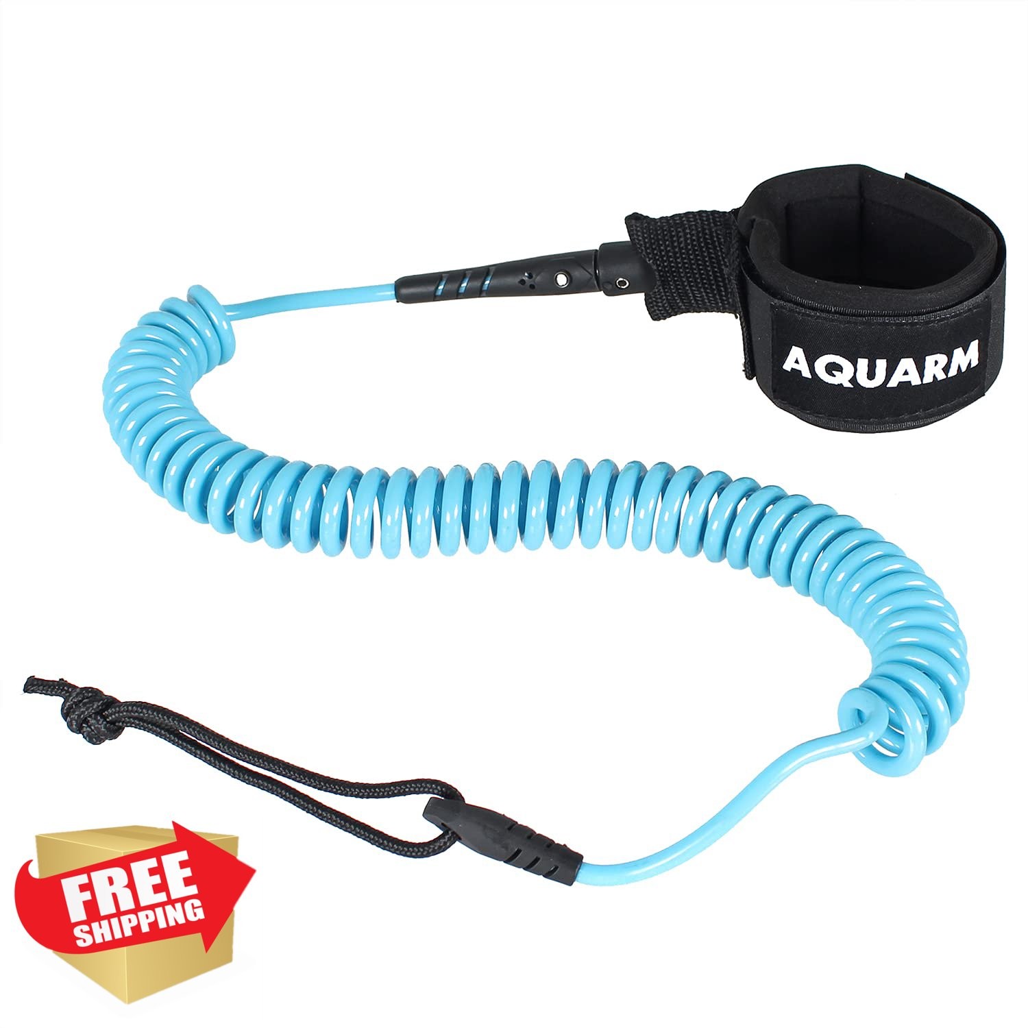 AQUARM Blue 11ft surfboard leash