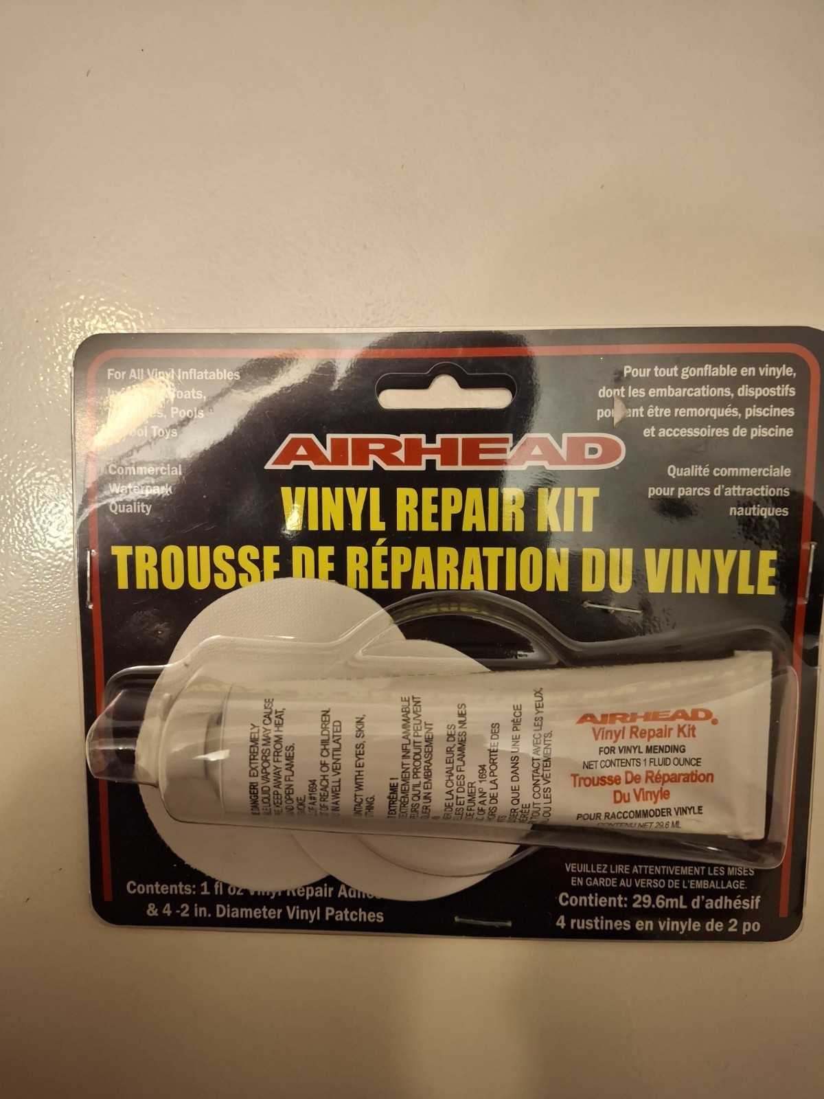2 Pack Airhead Vinyl Repair kit adhesive patches inflatables – NEW
