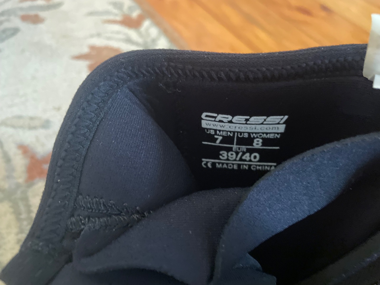cressi isla 7mm dive boots, women size 8/ men size 7, eur 39/40