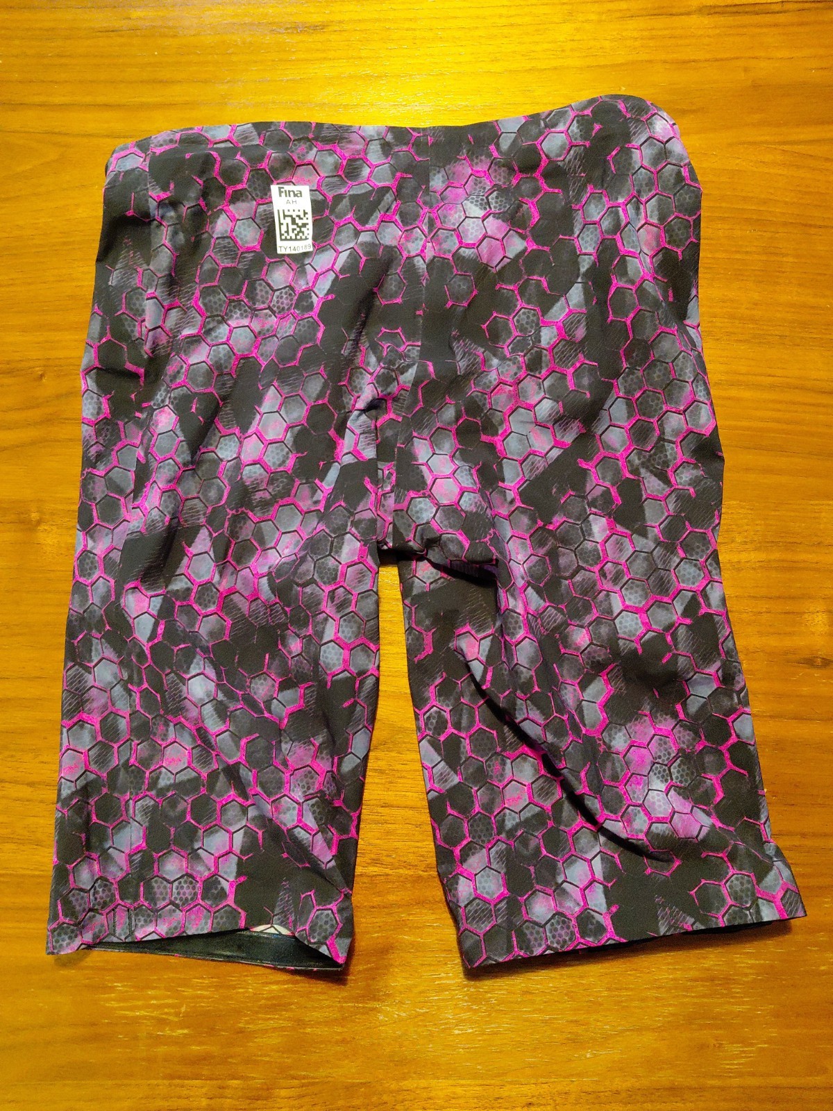 TYR Men’s Avictor Supernova High Waist Jammer Pink/Grey Size 29 (Imperfection)