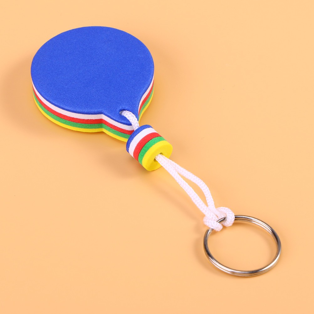 2Pcs Eva Floating Keychain Durable Key Ring Portable for Water Sports Use