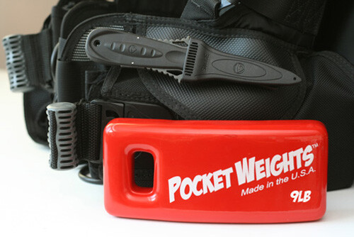 Pocket Weights Scuba Weight 9lb Single. Free USPS Priority Shipping.