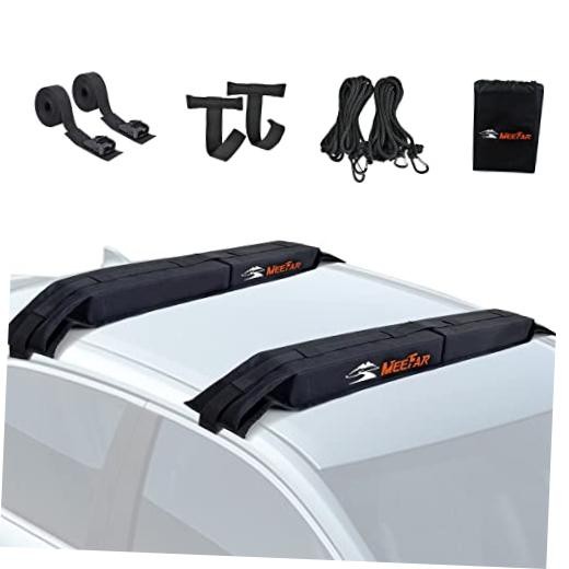 Universal Car Soft Roof Rack Pads Luggage Carrier System Use without Cross Bar