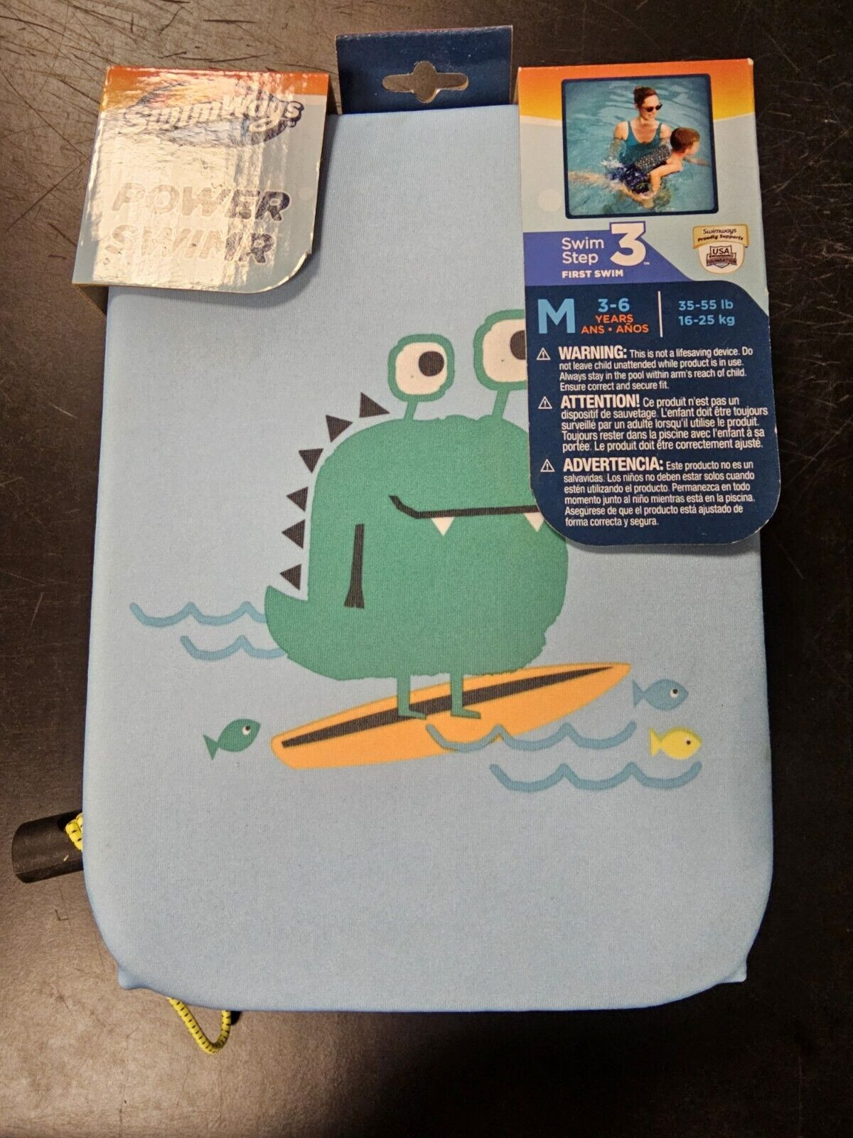 Swimways Power Swimmer Swimr Step 3 Medium Ages 3-6 Years New Other