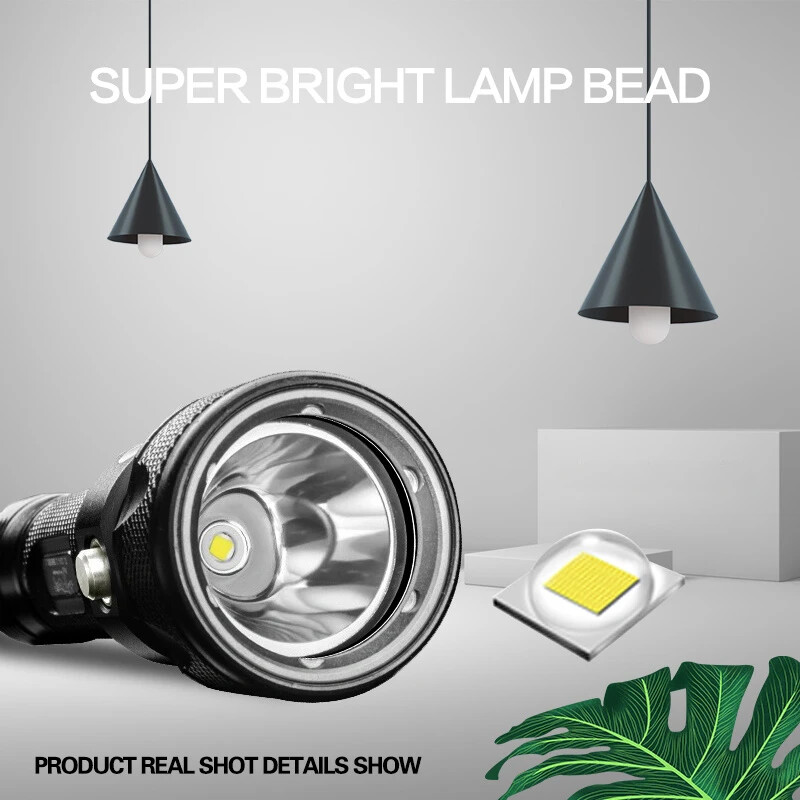 350000LM Scuba Diving Light Underwater LED Flashlight Dive Underwater Lighting