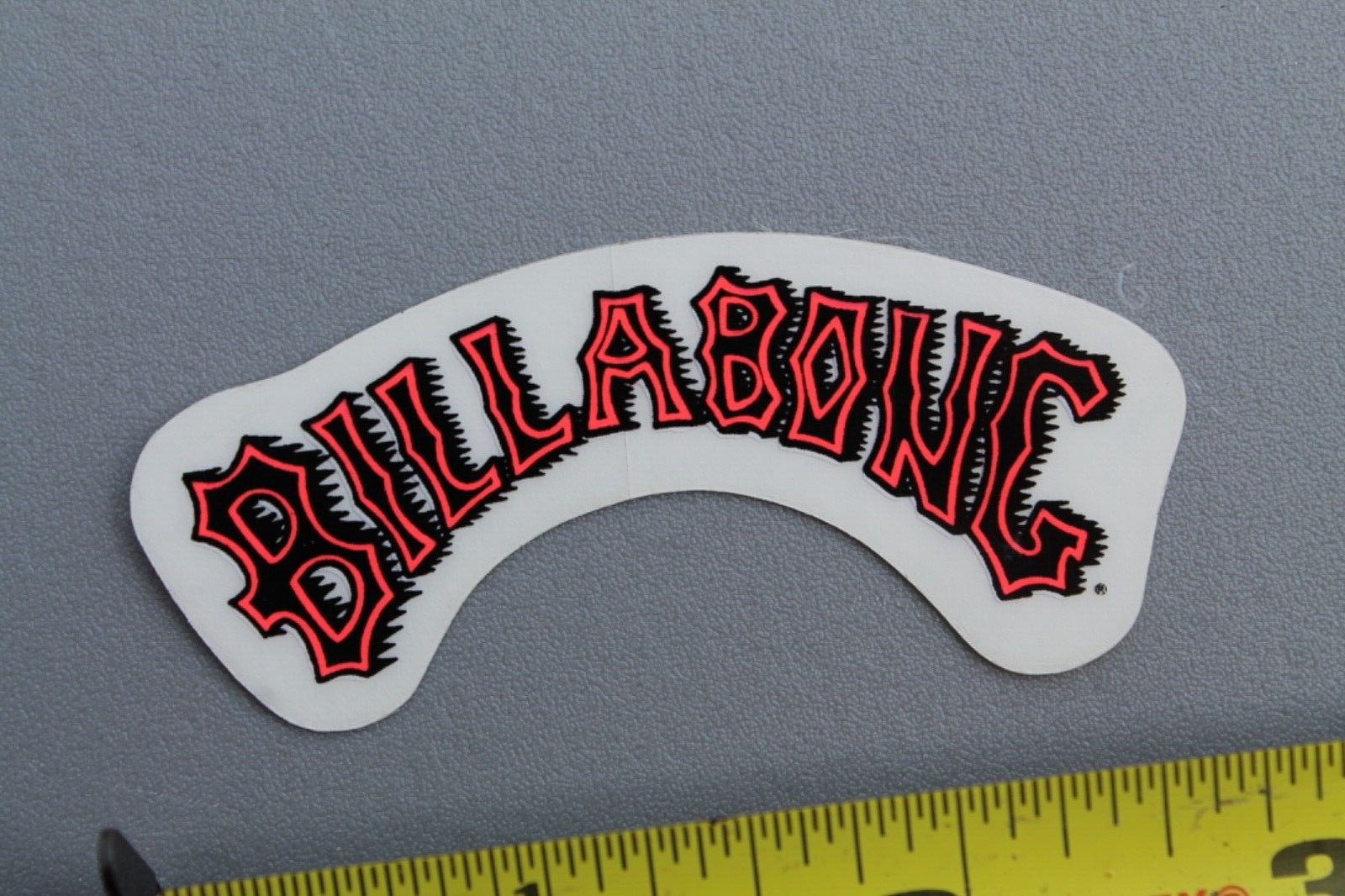 Billabong Surfboards Clear Neon Orange Small OG 80’s B8 Vintage Surfing STICKER