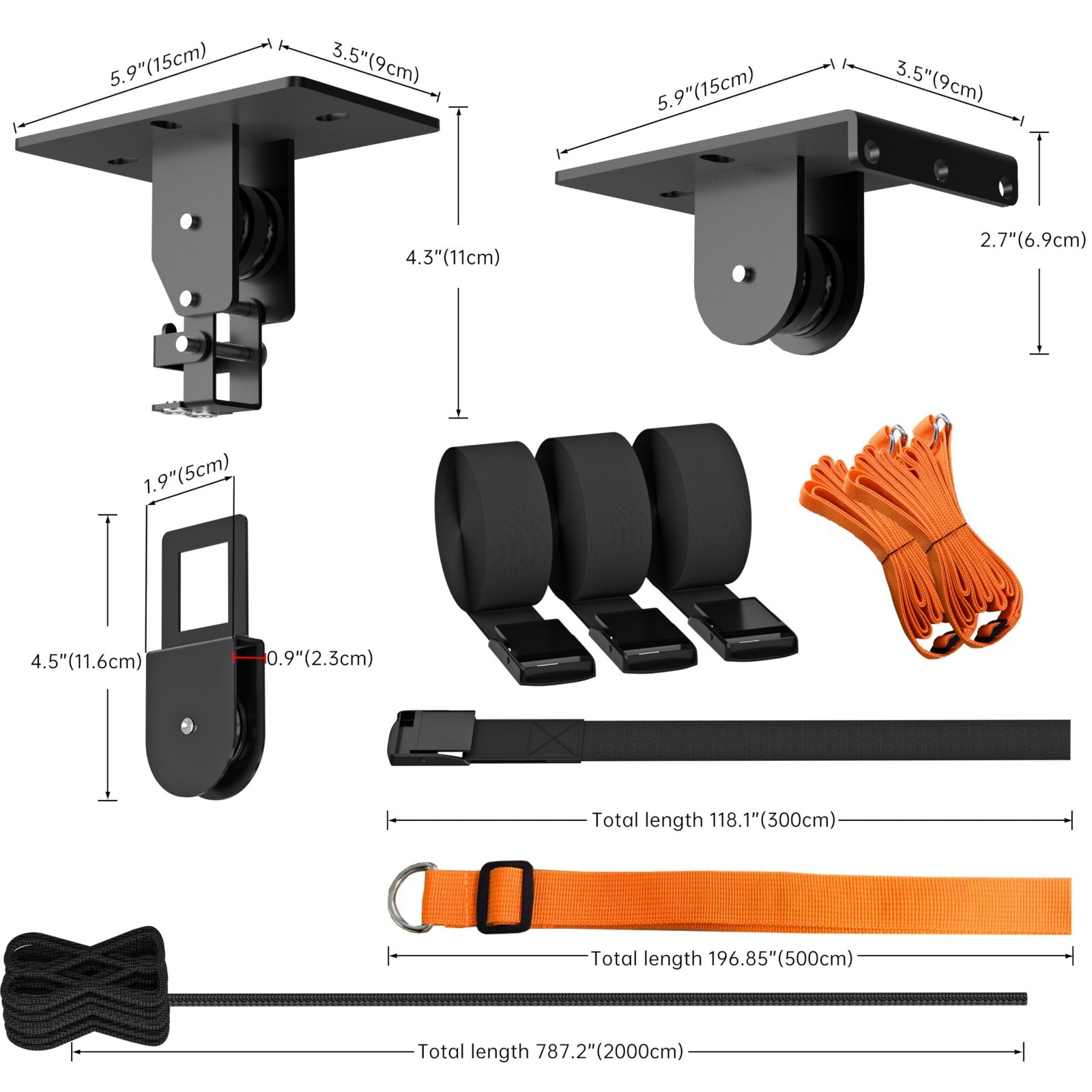 Canoe Hoist Pulley System for Garage Ceiling, 150 lbs Capacity, Overhead Space S