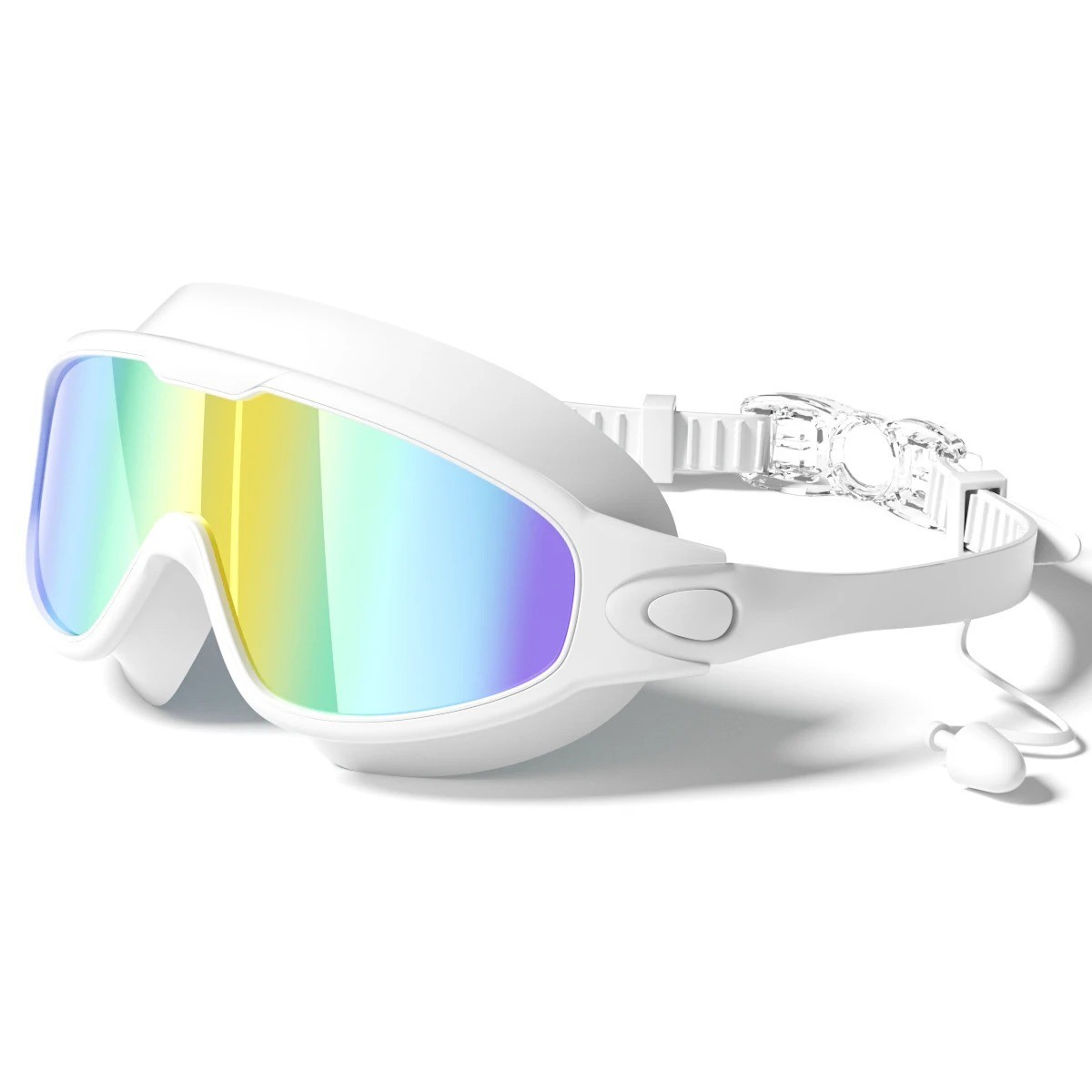 Adult Swimming Goggles Anti Fog UV Protection Wide View Leak Proof Swim Glasses
