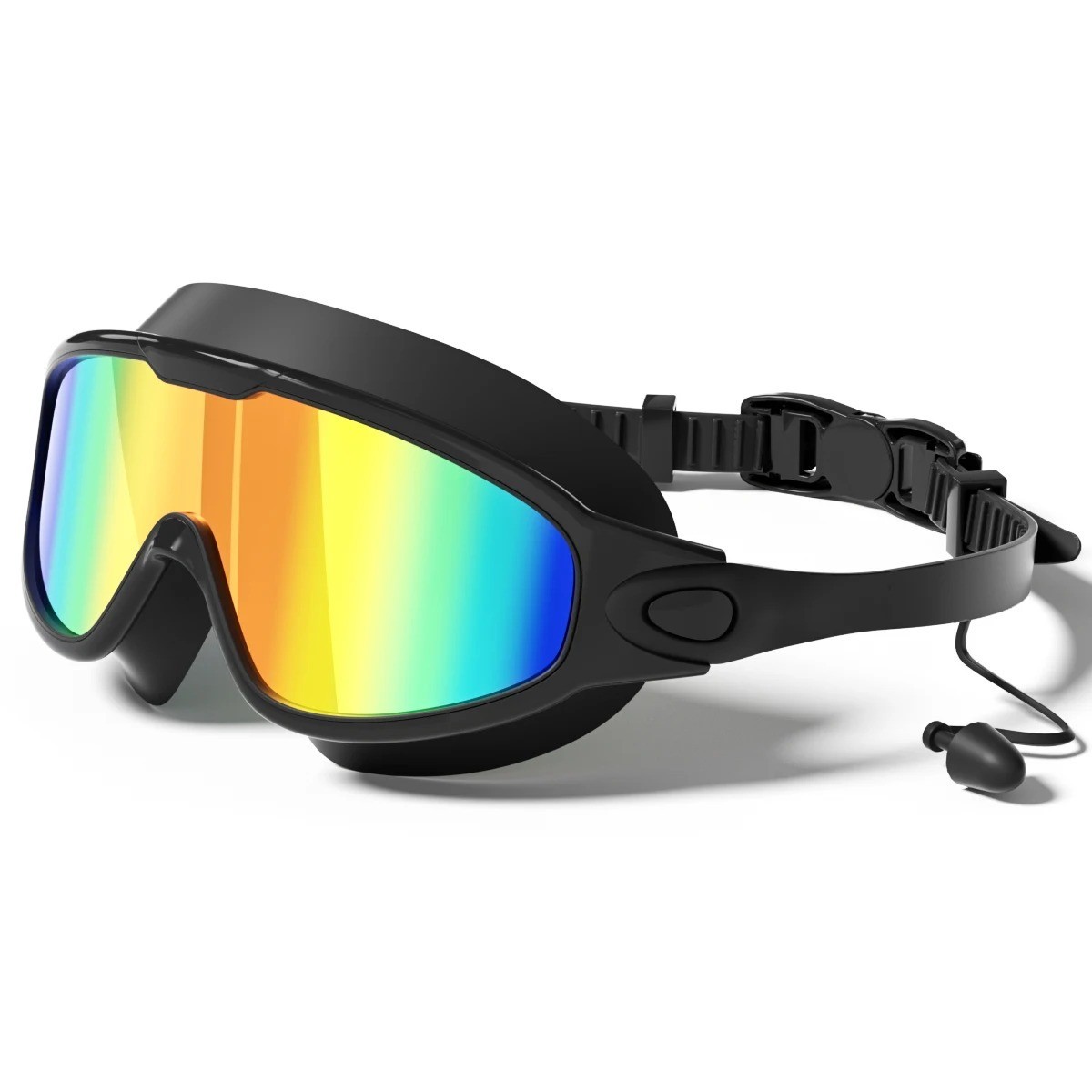 Adult Swimming Goggles Anti Fog UV Protection Wide View Leak Proof Swim Glasses