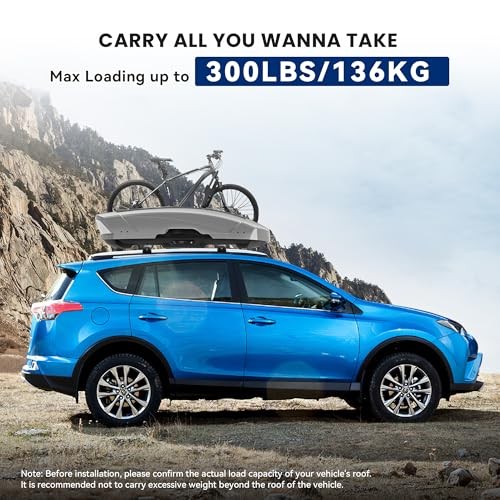 300LBS Roof Rack Cross Bars Lockable for 2013 2013-2018 RAV4 (Anti-theft lock)