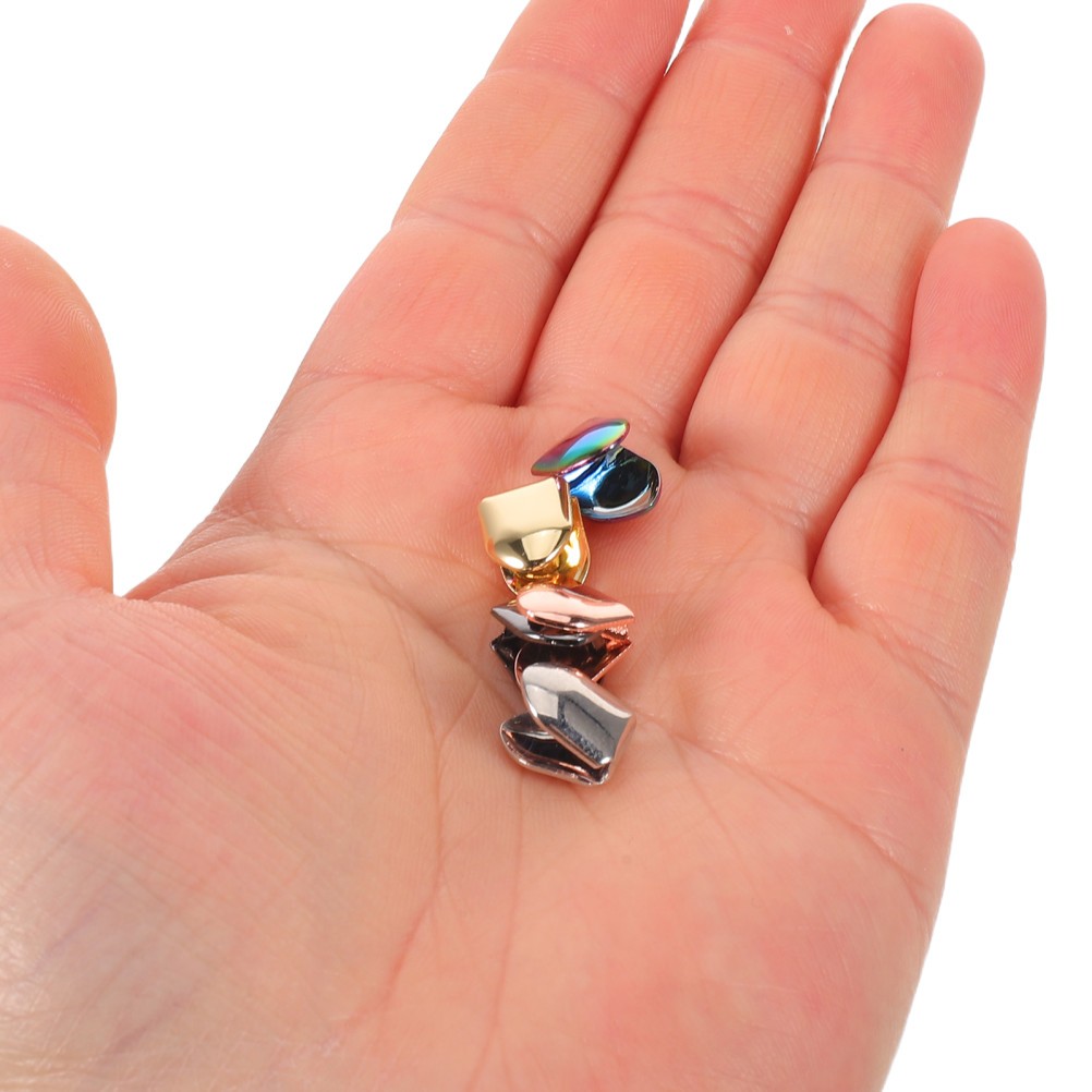 5Pcs Single Tooth Hip Hop Grill Caps for Daily Use Multi Color Stainless Steel
