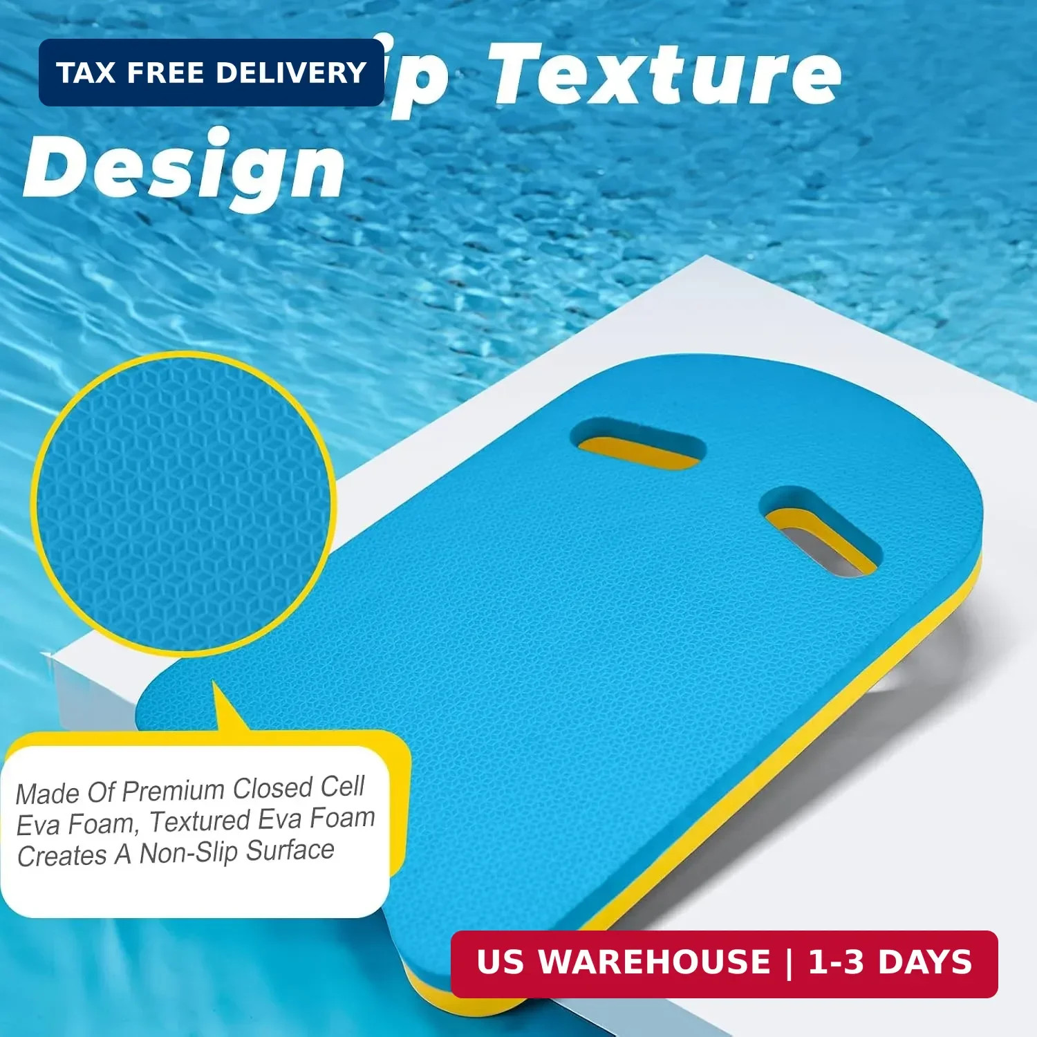 2026 Swimming Kickboard, 17×11.5 in Training Aid Board for Swimming and Exercise