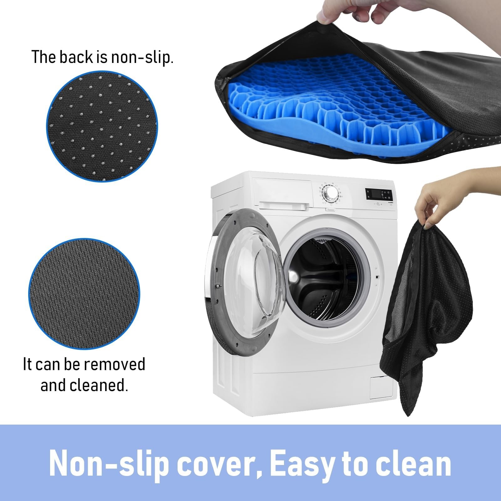 NEW-Vi Anti-Slip Kayak Seat Cushion – Waterproof Thicken Gel Boat Kayak Canoe…