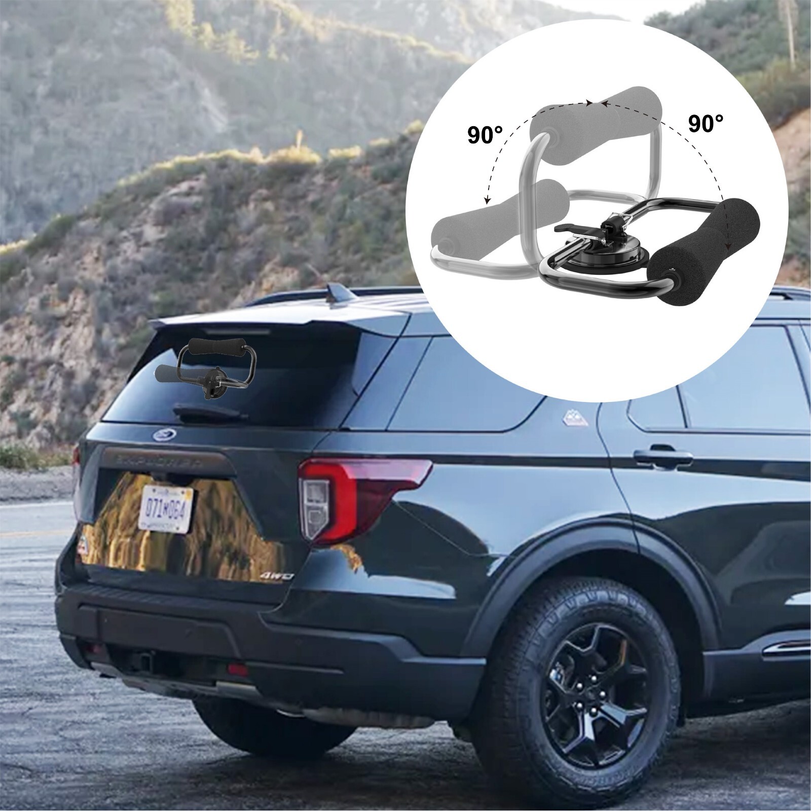 Kayak Load Assist W/ Suction Cup for Car SUV Boat Roller Truck Canoe Support