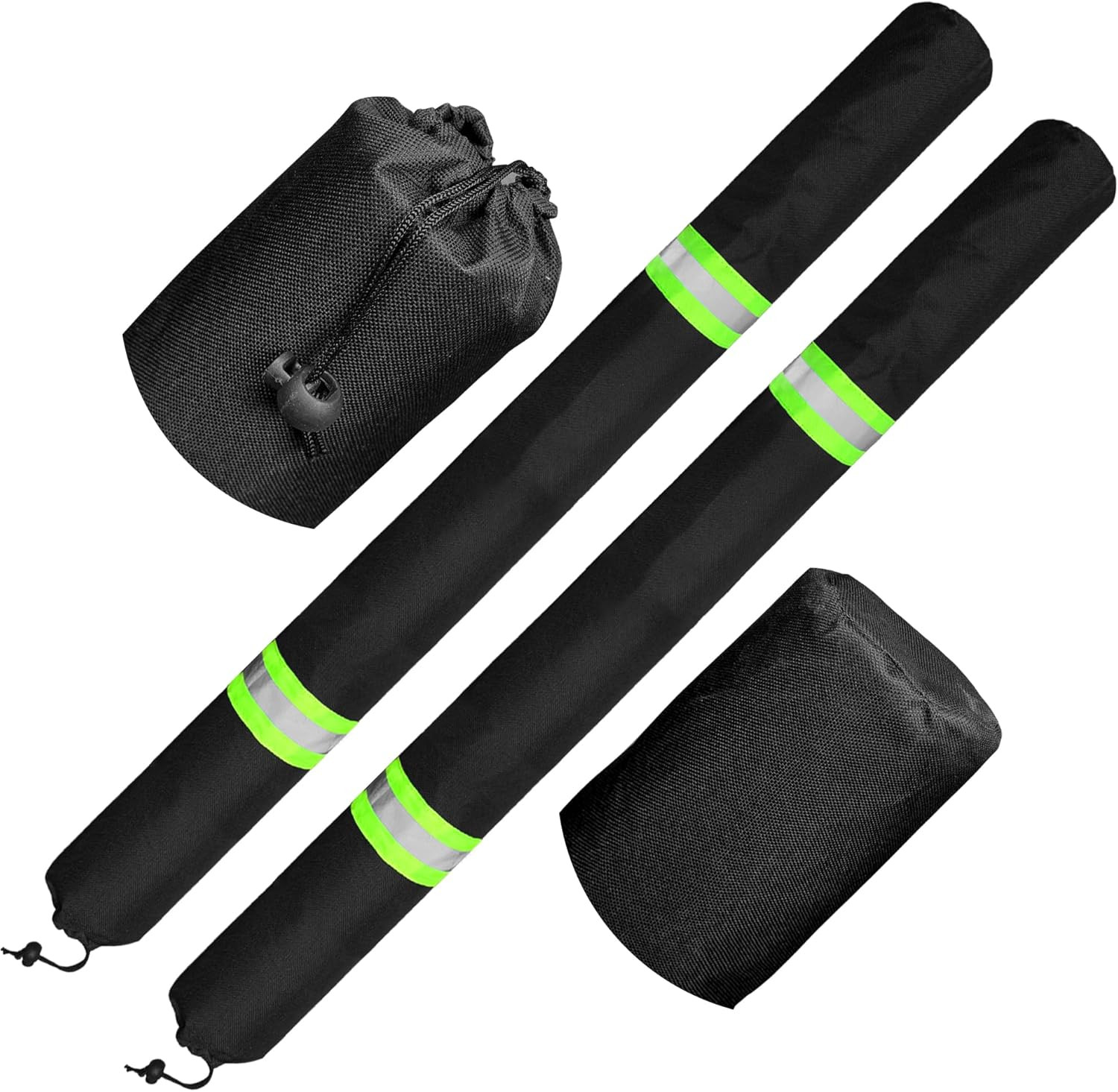 36 Inch Thickened Foam Boat Trailer Guide Pole Pad and Cover with Capped End and