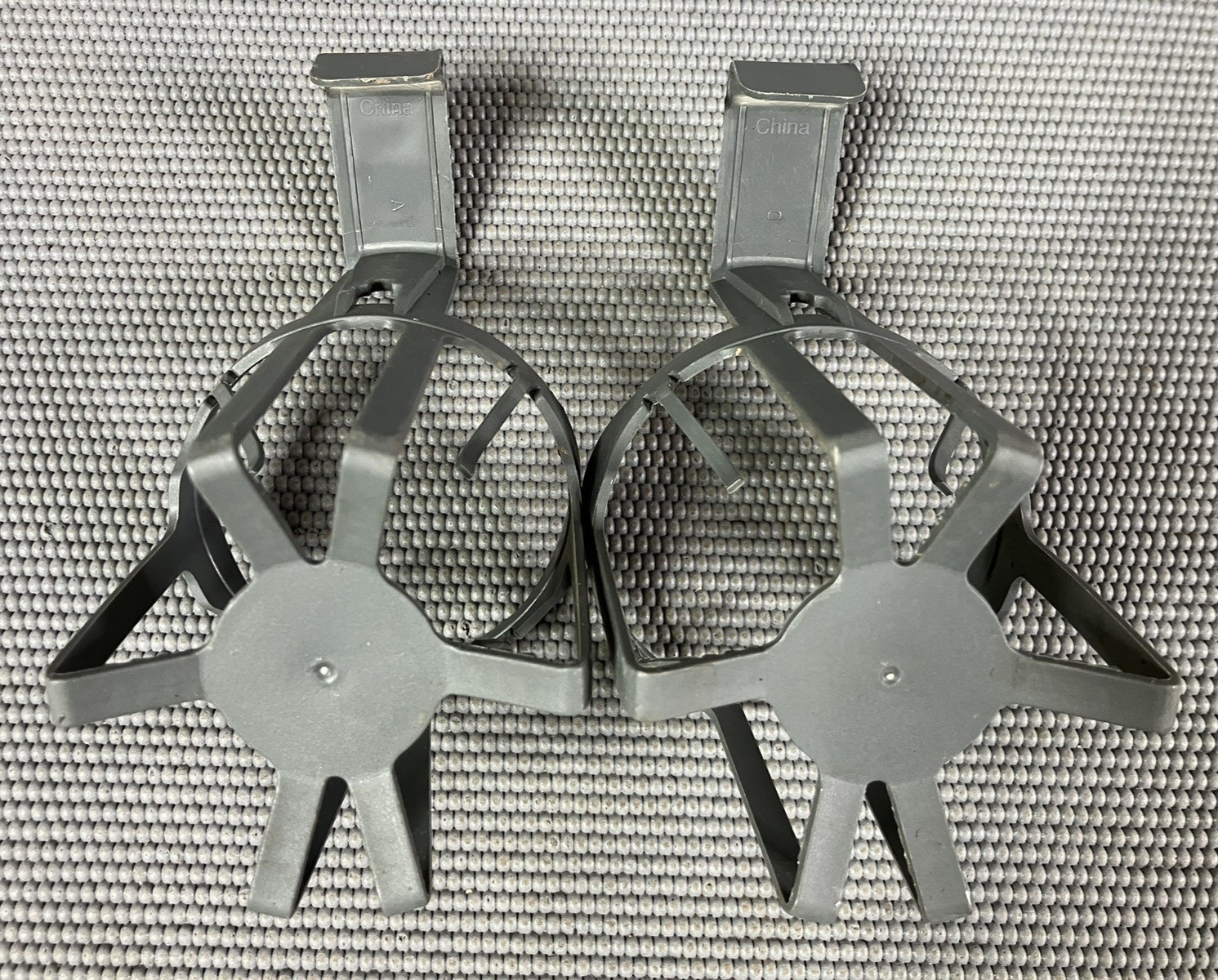 (2) GREY CUP HOLDER for Canoe Kayak Boat Beer CAN Bottle Drink