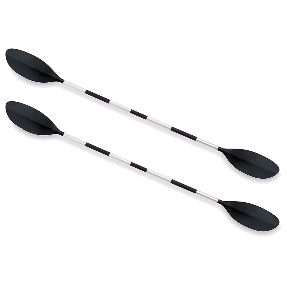 Intex 86″ Lightweight Aluminum Double Oar Inflatable Kayak Paddle, Black, 2 Pack