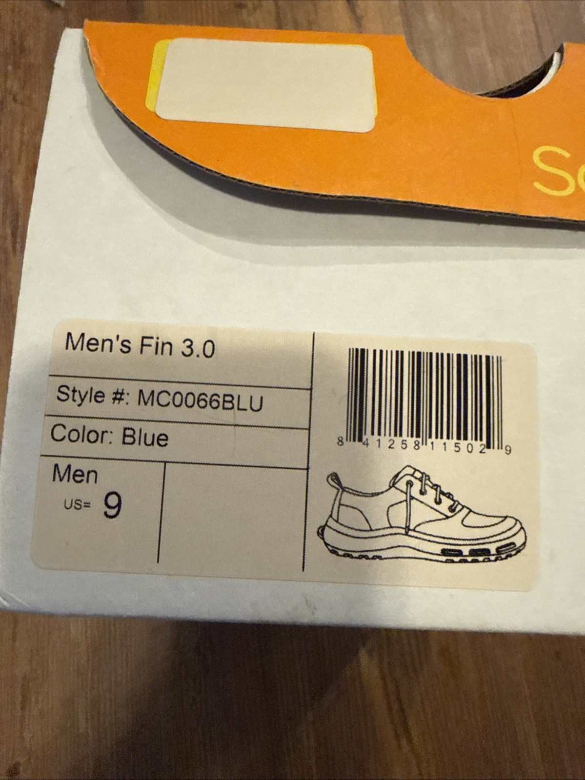 NWT SoftScience Shoes Fin 3.0 Blue/Gray Mens Size 9 NIB