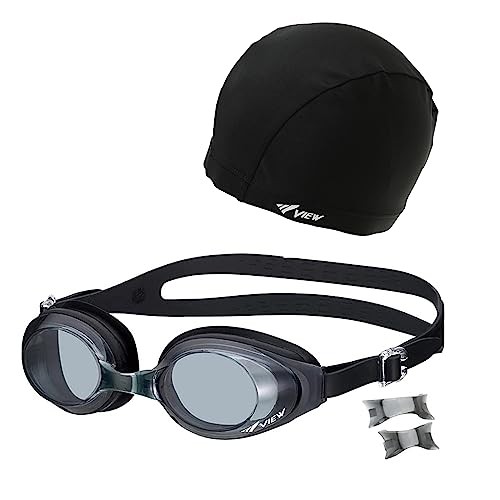 [Amazon.co.jp Exclusive] VIEW Swimming Goggle Set Made in Japan [3-Piece Set: