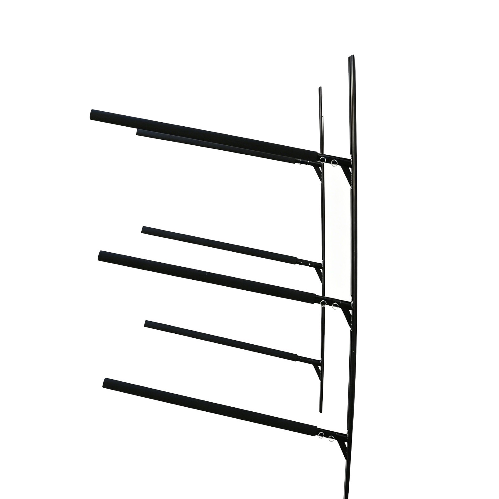 Heavy Duty T6061 Aluminum Wall Mount Rack Storage Rack Suit 3 Kayaks Or 3 Canoes