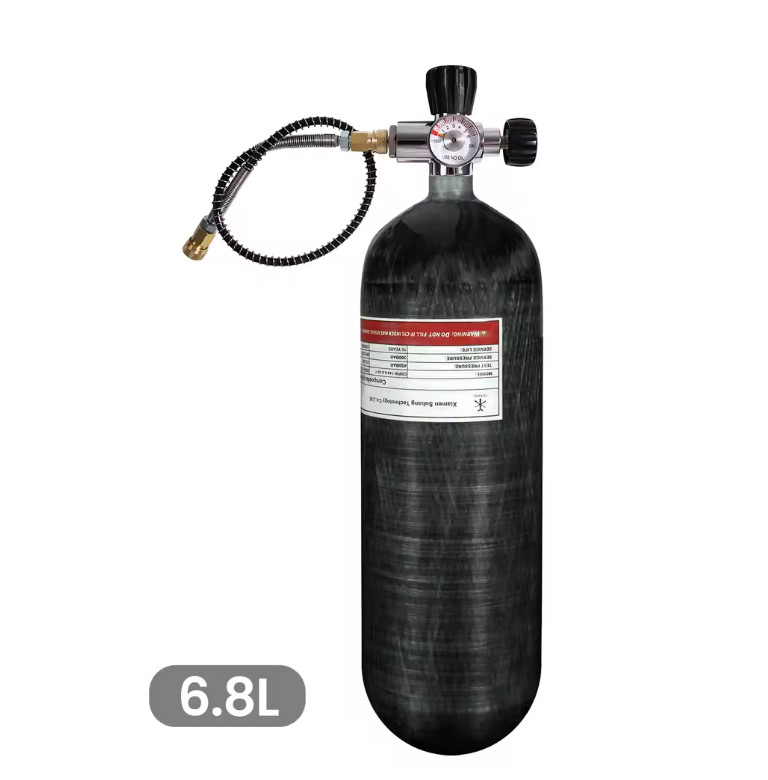 3L / 6.8L Carbon Fiber Cylinder High Pressure Air Tank Fill Station Scuba Diving