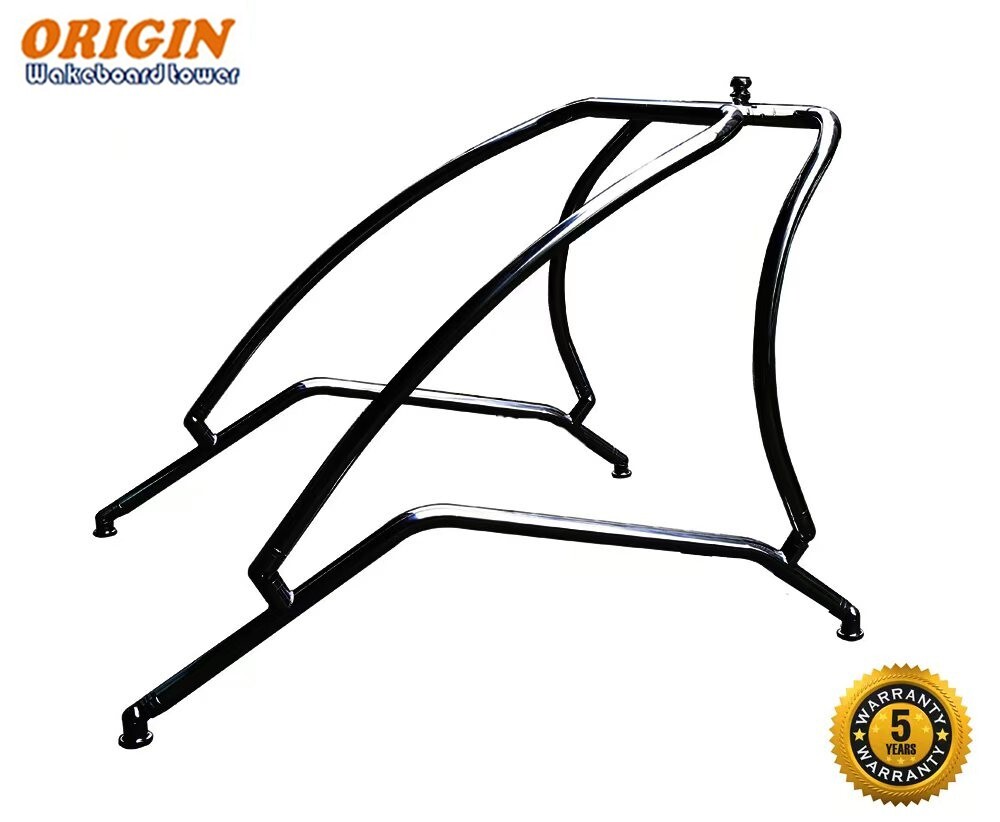 Origin Catapult Boat Wakeboard Tower Black Coated w/ QR Wakeboard Rack 5Yr Wty