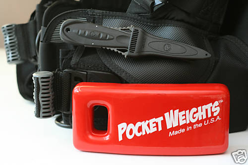 Pocket Weights Scuba Weights 18lb (2x9lb). Free USPS Priority Shipping.
