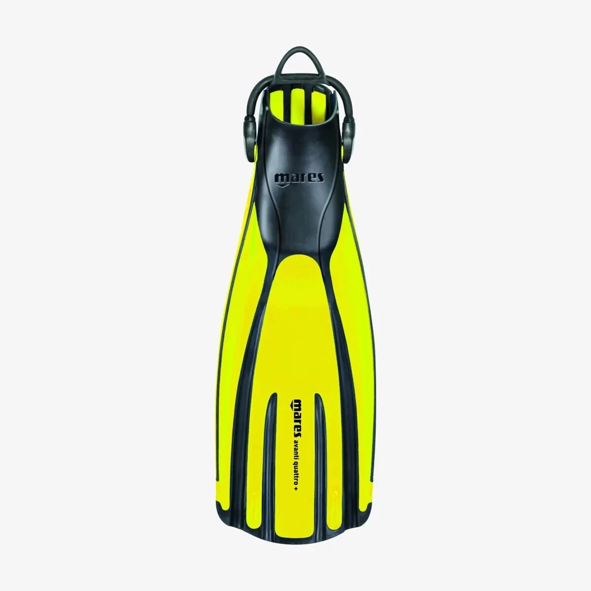 Mares Avanti Quattro + Yellow Open Heel Scuba Diving Snorkeling Fins – X-Small
