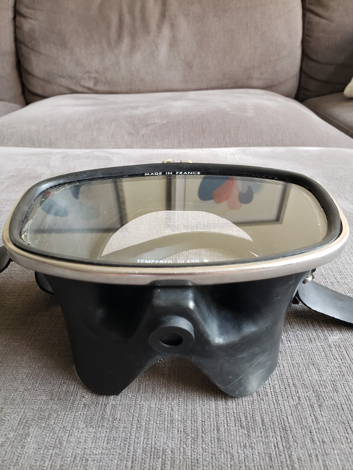 Vinatge GYMNOT Nautica Scuba Snorkeling Mask – Made In France – GREAT COND!