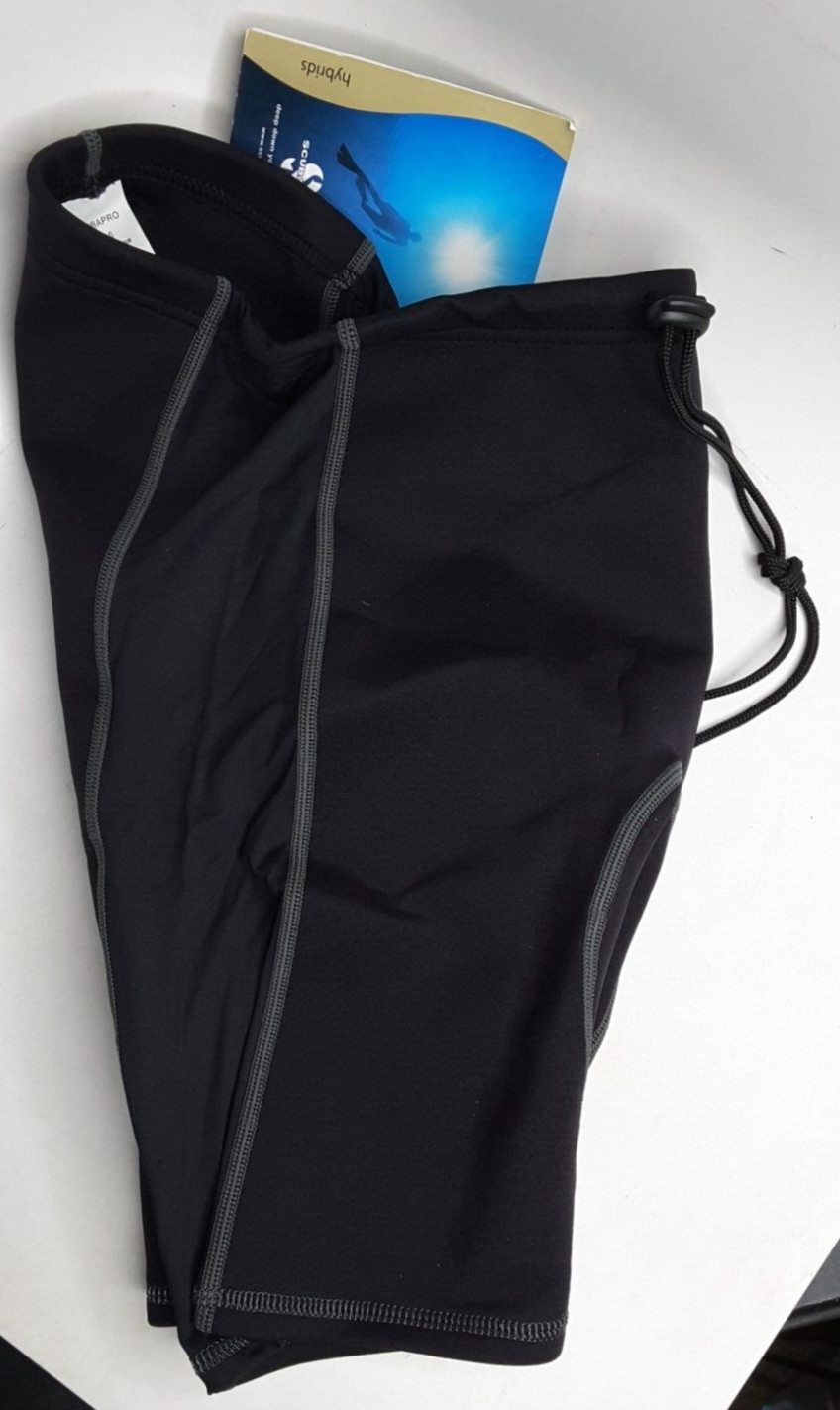 Scubapro Hybrid 1.0 Drawstring Shorts Surf Diving Scuba Size Small Black