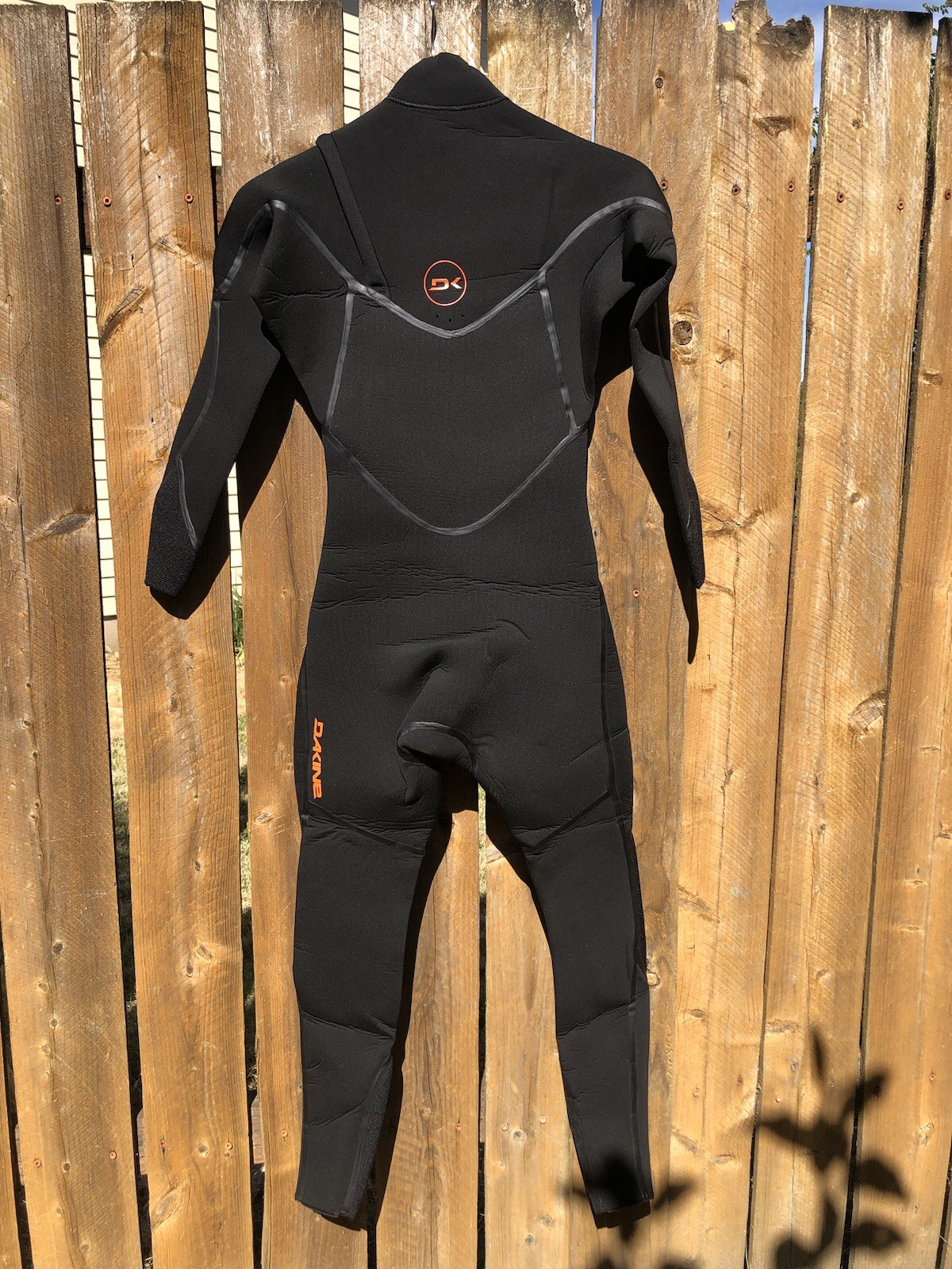 NEW Dakine Cyclone 4/3mm Black Zip Free Full Wetsuit/Men’s Size X-Small