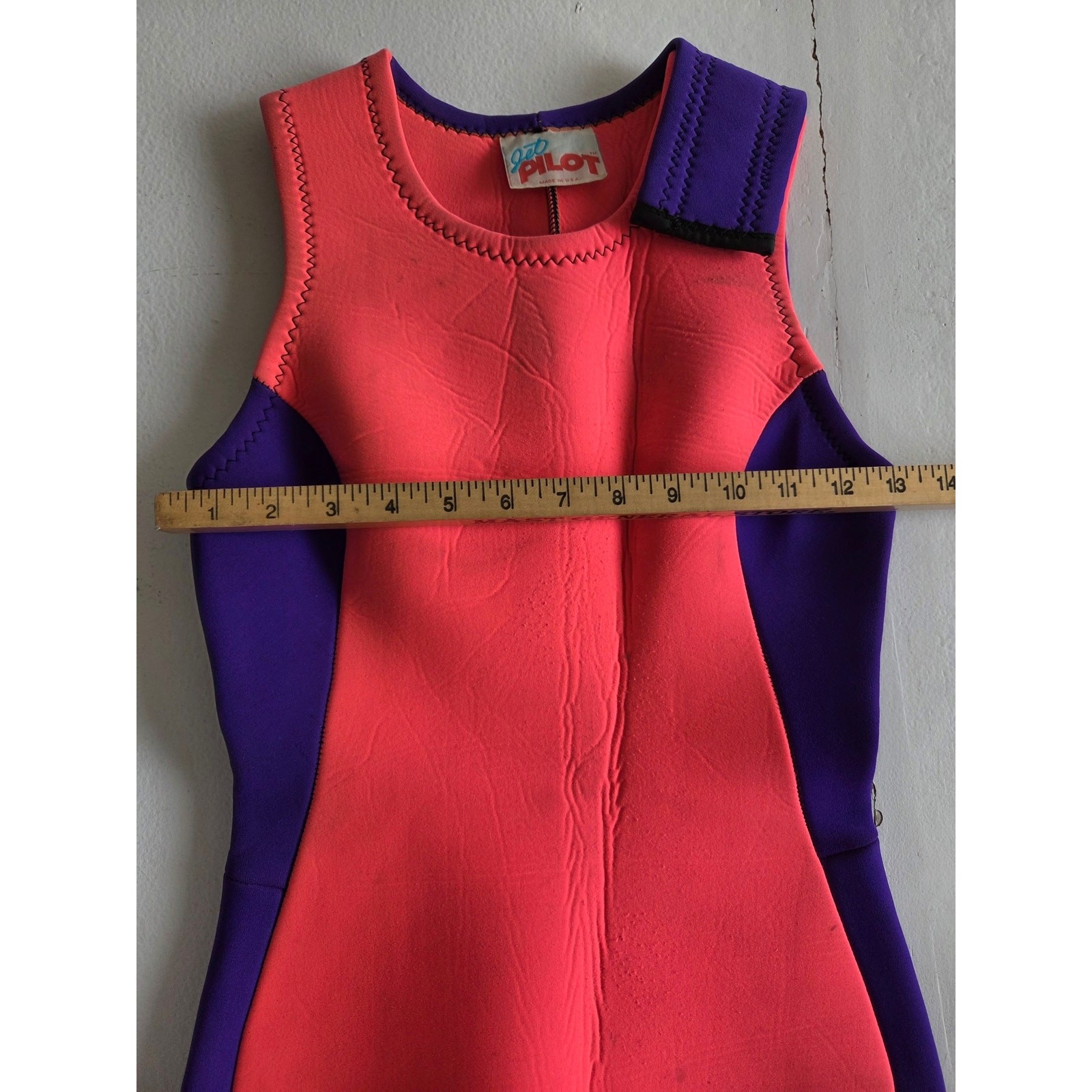 Vintage Jet Pilot Factory Squadron 2 Piece Wetsuit Set Womens 10 Made USA 90s