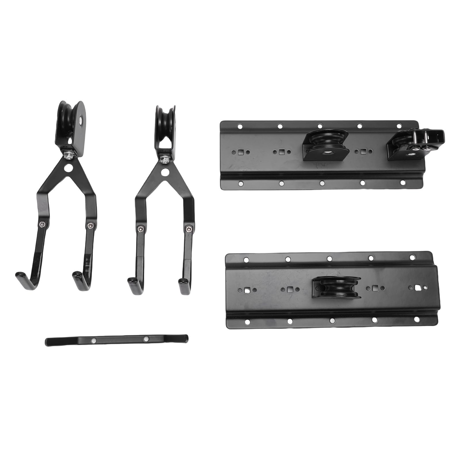 Cargo Box Storage, Heavy Duty Garage Pulley Lift System with 150 Lbs Capacity…