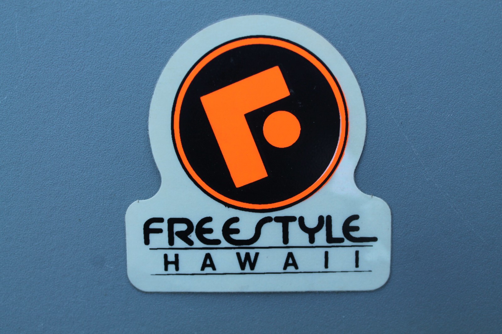 Freestyle Hawaii Surfboards Clear Neon Orange 80’s V71A Vintage Surfing STICKER