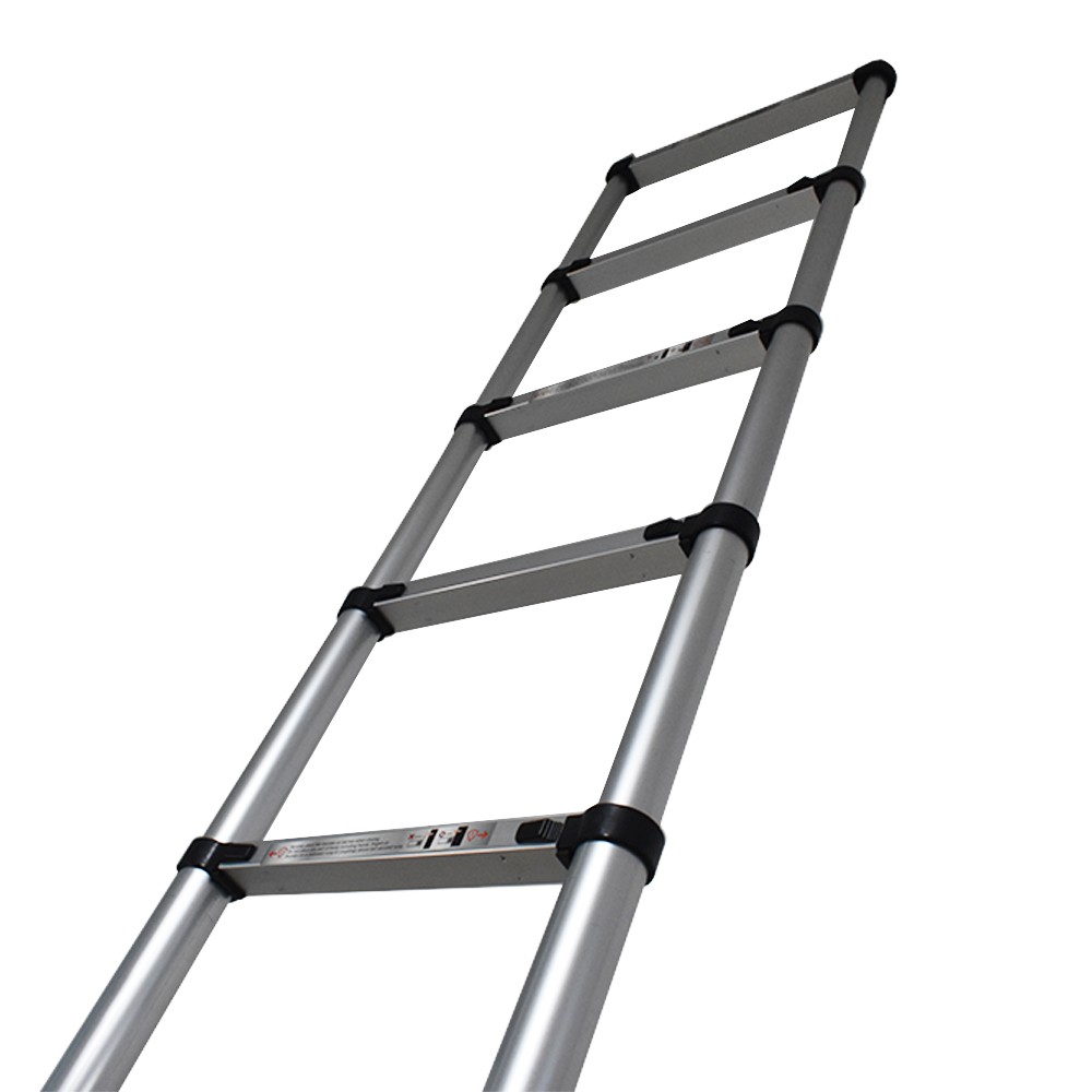 10.5FT Aluminum Extension Telescoping Heavy Duty 330lbs Lightweight Step Ladder
