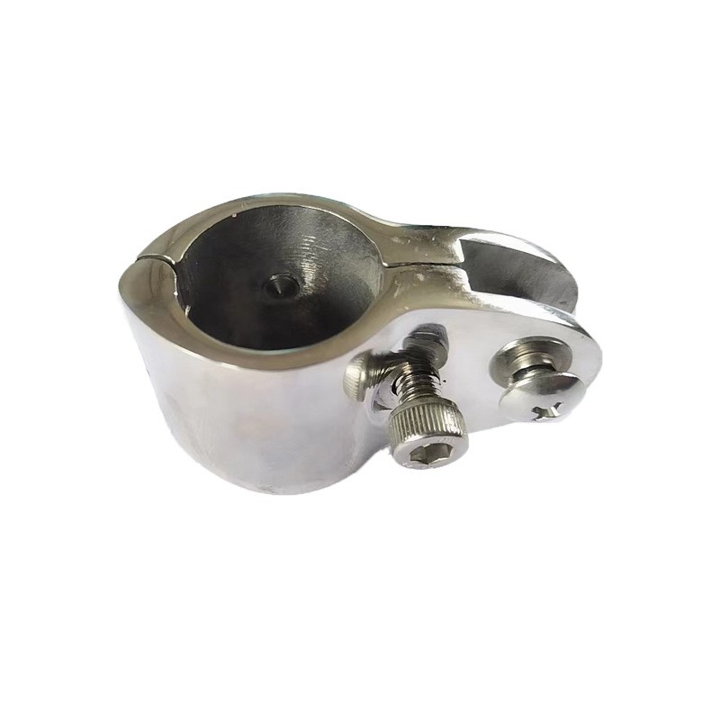 SS316 Pipe Clamp Marine Detachable Split Sliding Sleeve Boat Sunshade Mounting
