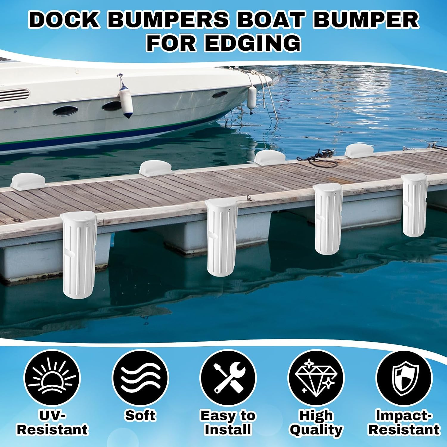 Dock Bumpers Fenders for Edging Docking Inflatable Corner Boat Fenders with Pump