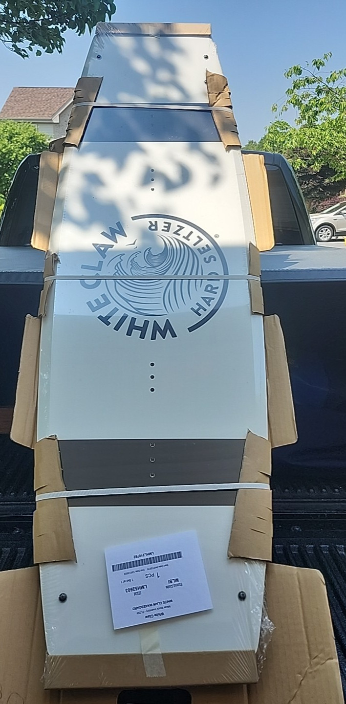 RARE White Claw Hard Seltzer Logo Promotional Wakeboard Wake Board 134cm – NEW