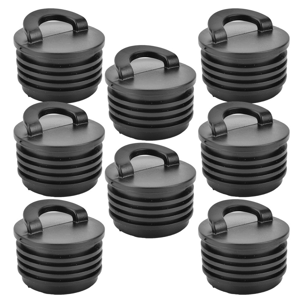 8 Pcs Rubber Kayak Plugs Boat Drain Holes Bung Form-fitting Scupper