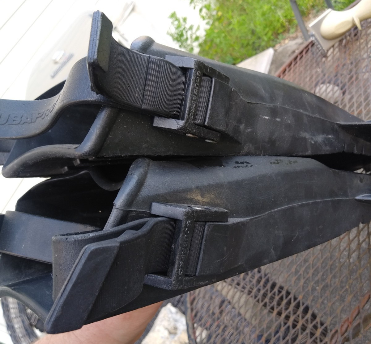 Vintage SCUBAPRO SEA WING X-Large DIVING SCUBA SNORKELING Black 25-550-000