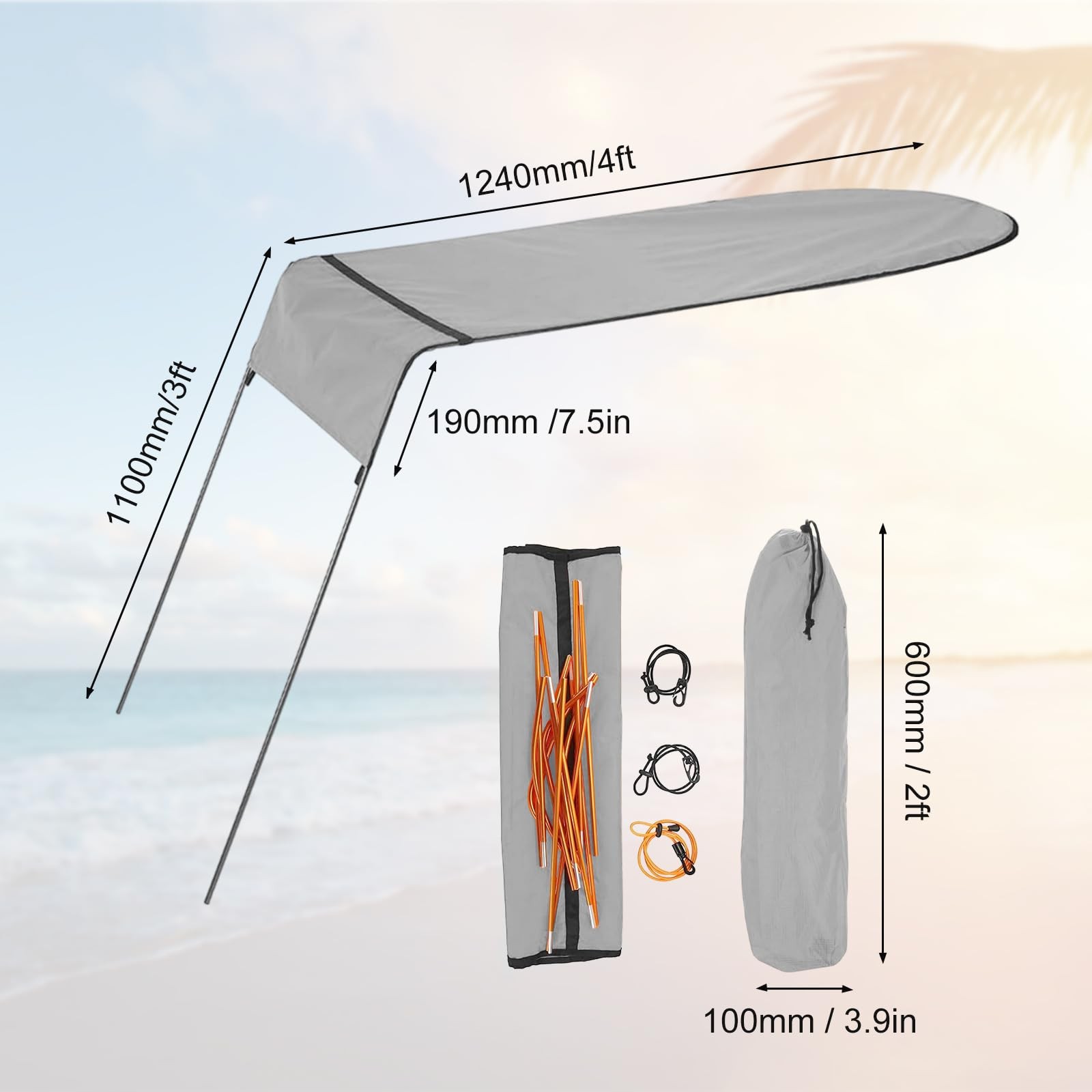 for KAYAK Shade Canopy, for KAYAK Boat Canoe Sun Shade For Single Person