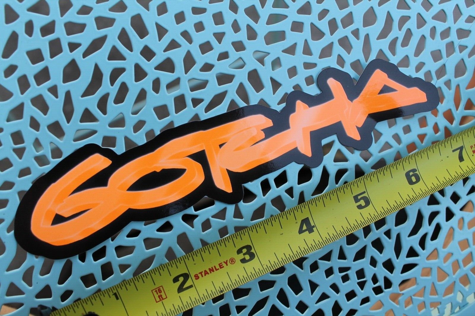 GOTCHA Clothing Neon Orange Graffiti Retro Original Skateboard Surfing STICKER