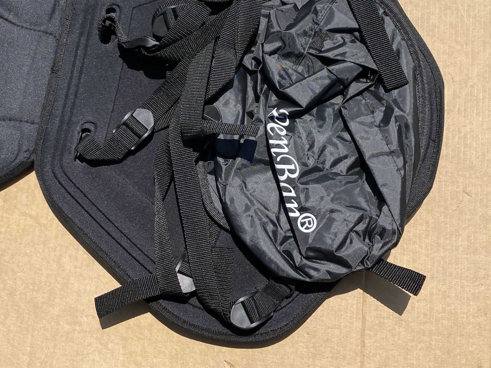 Universal Deluxe Kayak Seat Cushion with Storage Standard 1 Pack Black/Gray
