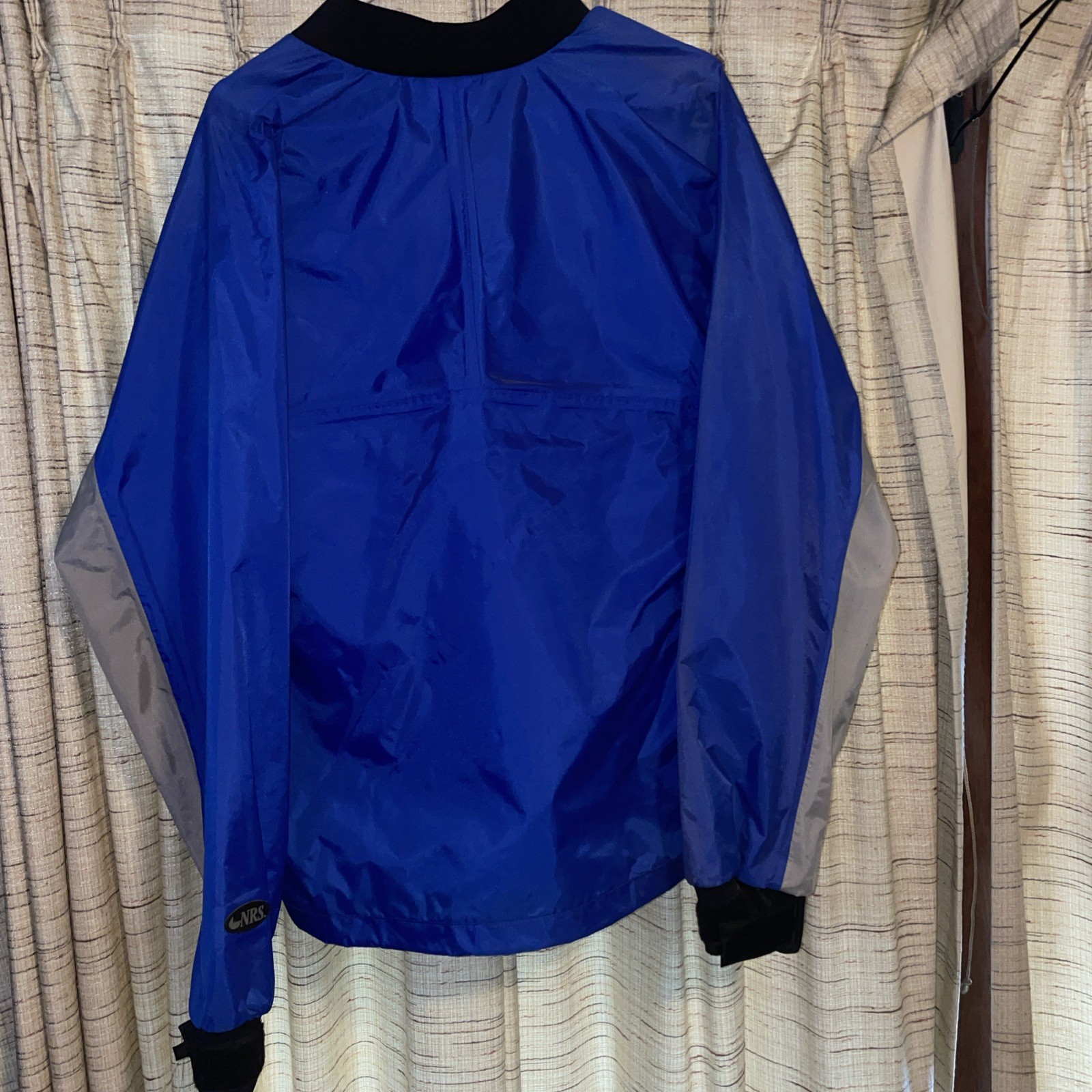 NRS Rio Large. Paddling Jacket Splash Top for Rafting Kayaking Blue Gray NOS