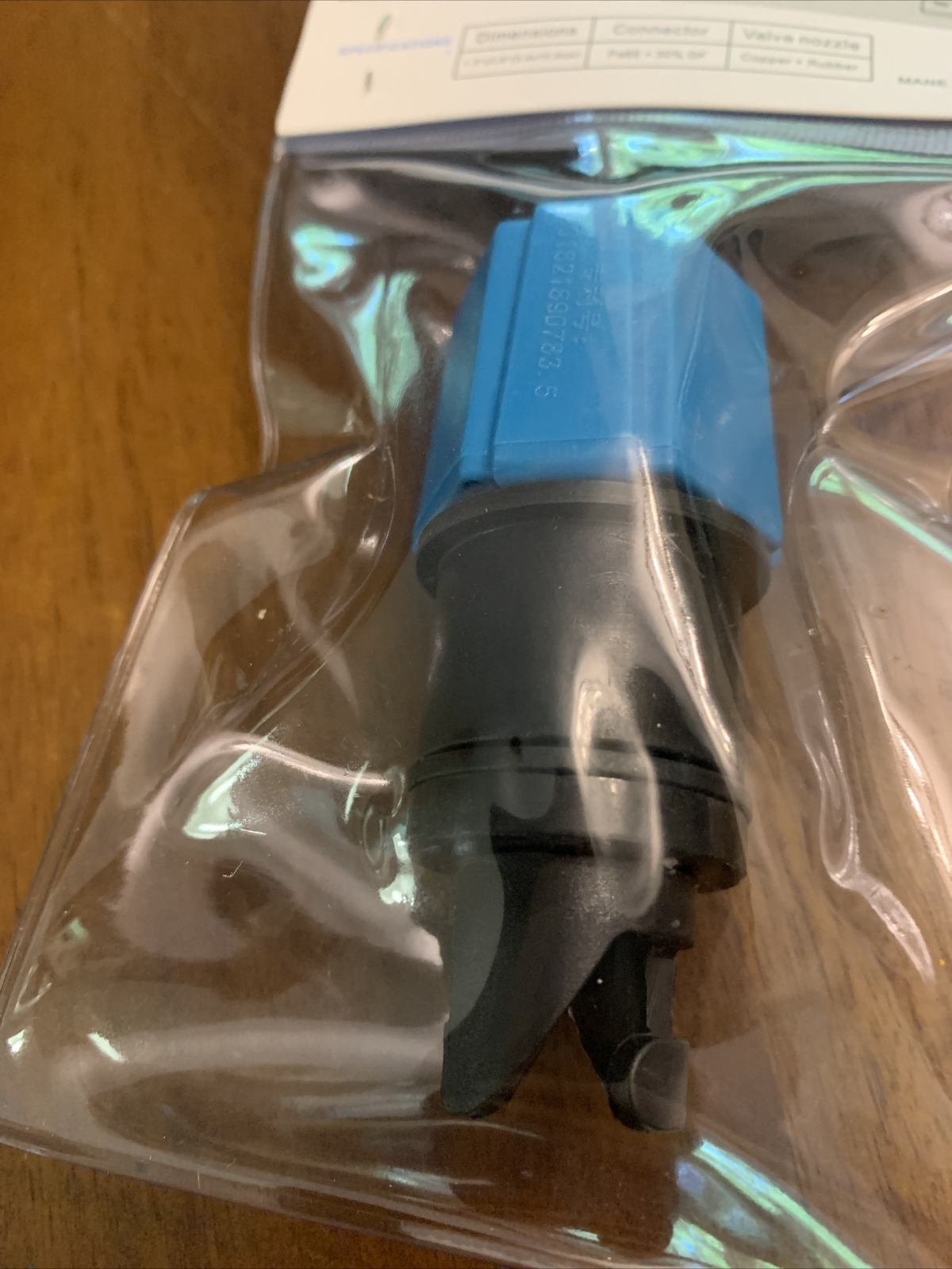 Manner Inflatable Sup Toys Valve Adaptor PA66+ Blue 30%gf