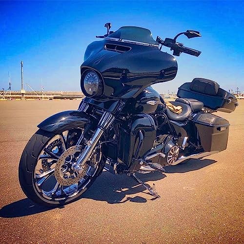 Motorcycle Mirrors,Upgrade Rearview Motorcycle Mirrors Black Irregular Shape