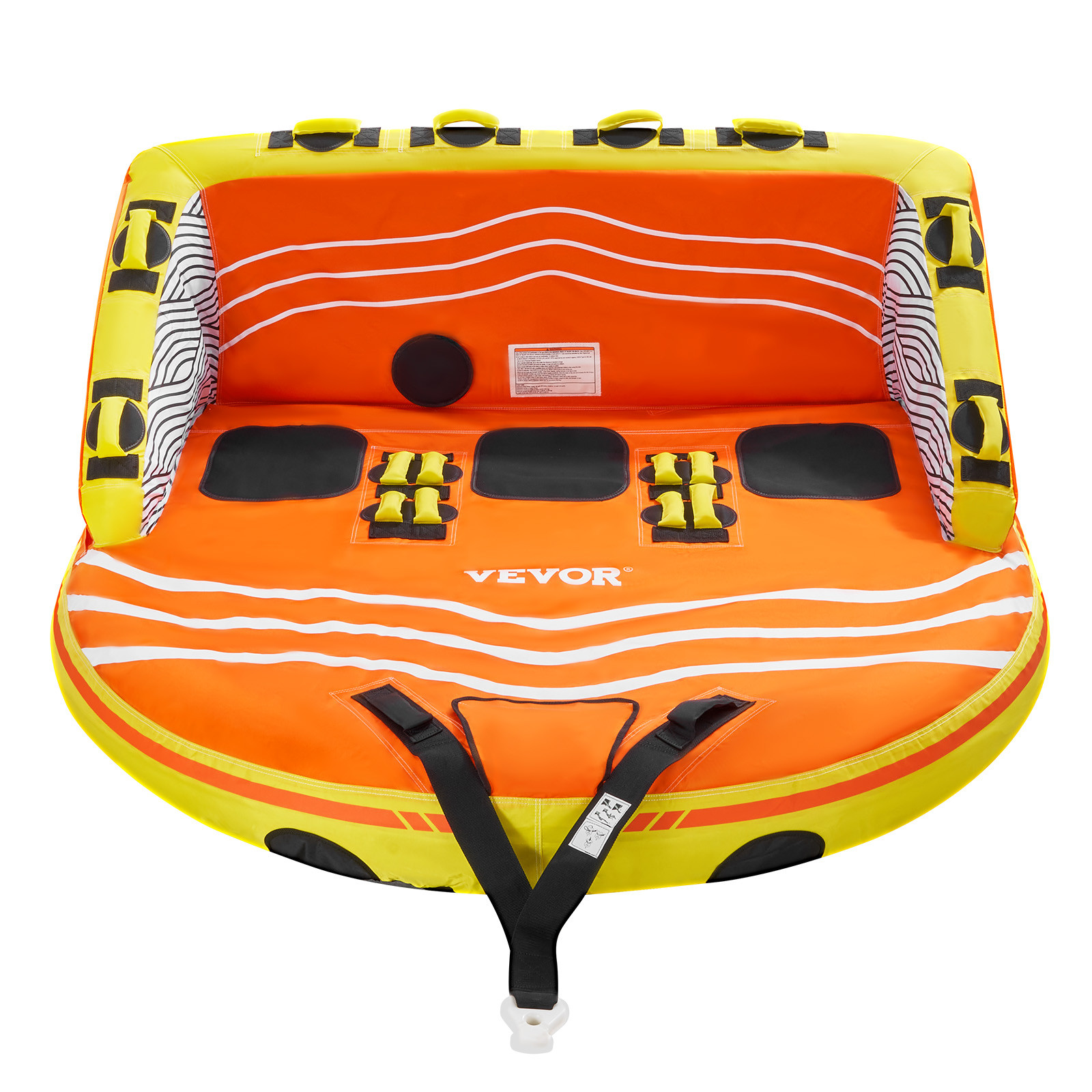 VEVOR Towable Tube for Boating 1-3 Riders Inflatable Boating Tubes Water Sport